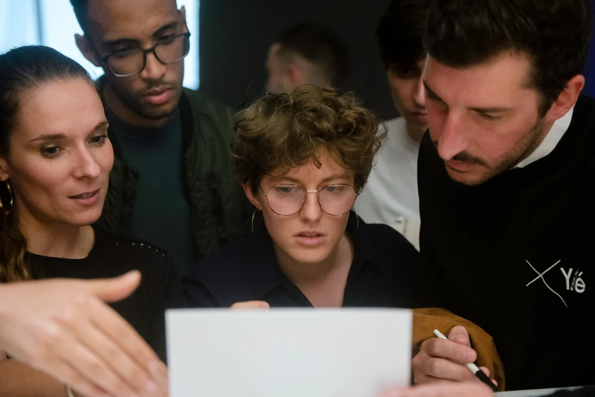 Participants at a team-building event in Paris